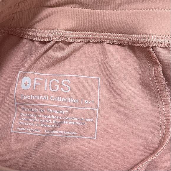 FIGS Womens High Rise Zamora Jogger Scrub Pants Size MT Mauve Pink Healthcare - Picture 6 of 7